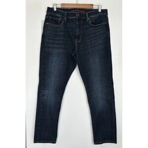 Lucky Brand Mens 412 Athletic Slim Jeans Dark Blue Casual Denim Sz 34x30 Stretch